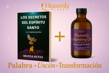 Cargar imagen en el visor de la galería, BUMDLE PREMIUN " Heavenly Anointing Oil + Libro Los Secretos del Espíritu Santo "