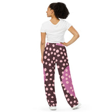Cargar imagen en el visor de la galería, All-over print unisex wide-leg pants