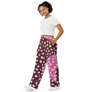 All-over print unisex wide-leg pants